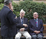 The Stone Bow/Guildhall Meeting up before the visit - Dave Hambidge, John Hudson & Ian Graham